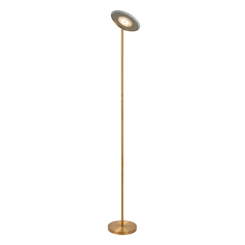 Lucide ZENITH - Lámpara de suelo - Ø 25,4 cm - LED Regul. - 1x20W 3000K - Oro mate / Latón - detalle 1